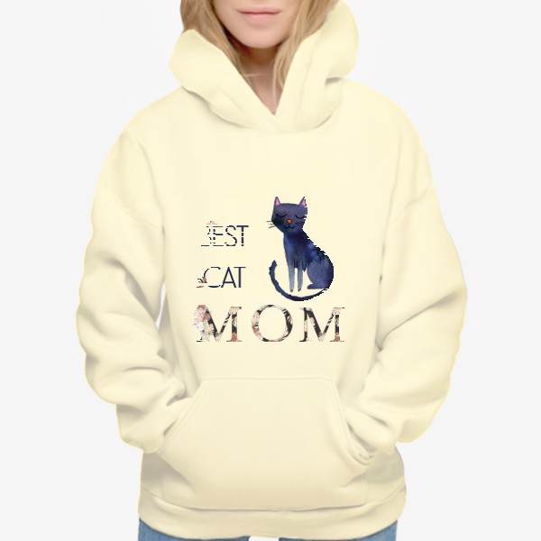 Худи «Лучшая мама кошки Best Cat Mom»