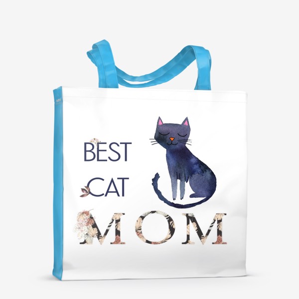 Сумка-шоппер &laquo;Лучшая мама кошки Best Cat Mom&raquo;