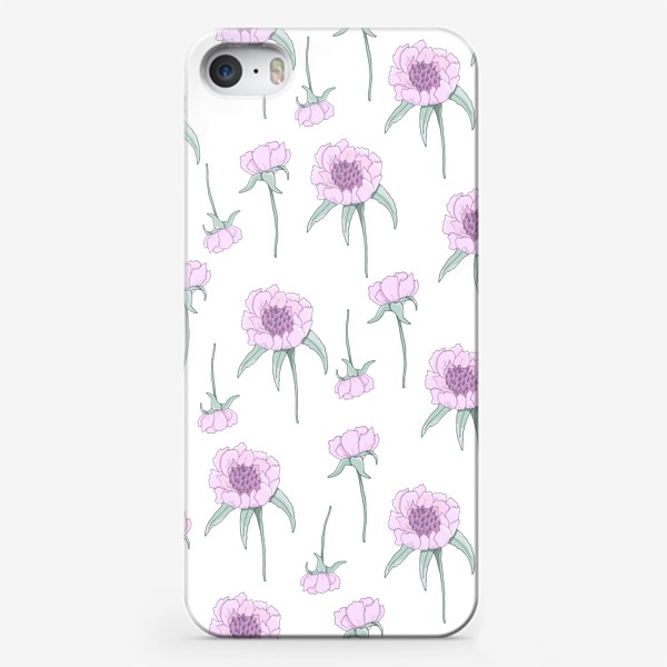 Чехол iPhone «Розовые цветы»