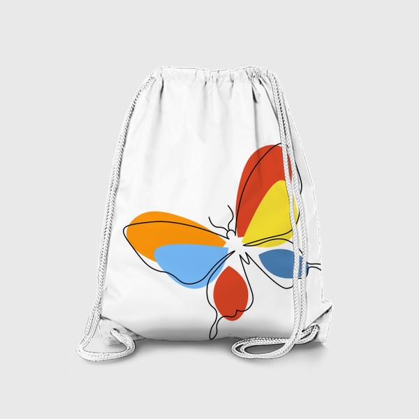 Рюкзак «Бабочка. Принт с абстрактной бабочкой.»