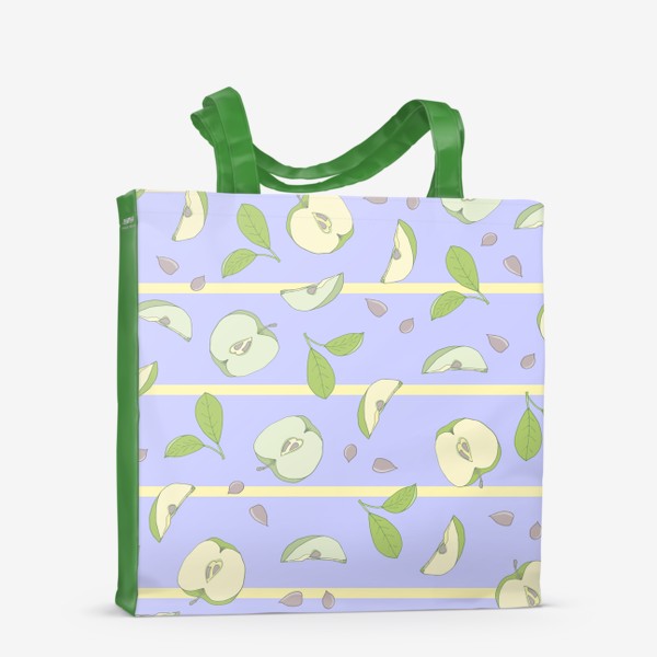 Сумка-шоппер «Зеленые яблоки»