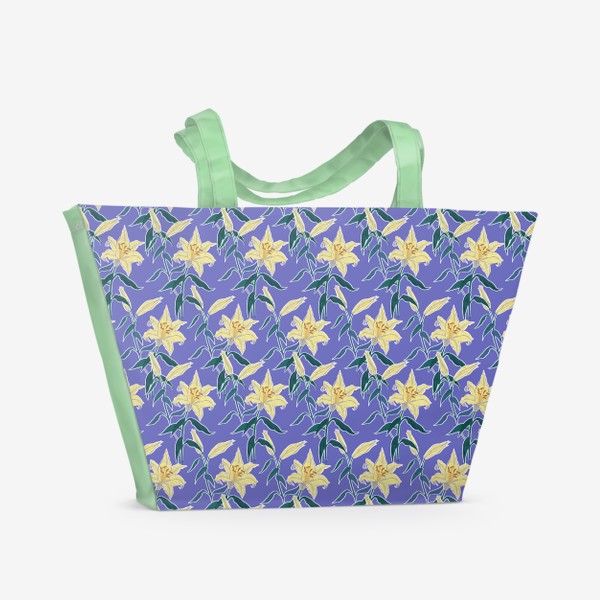 Пляжная сумка «Лилии »