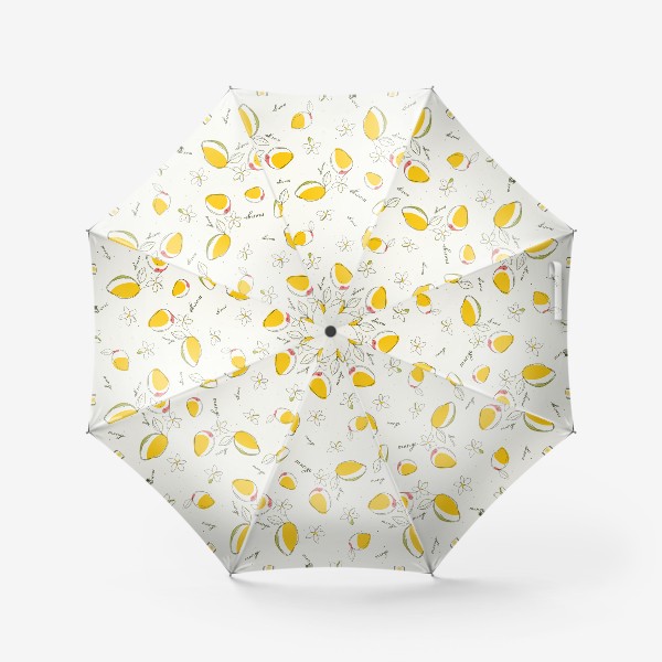 Зонт «Паттерн Желтое манго»