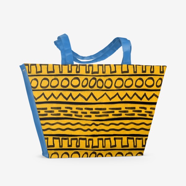 Пляжная сумка «Африканская этнический паттерн 4 из серии »