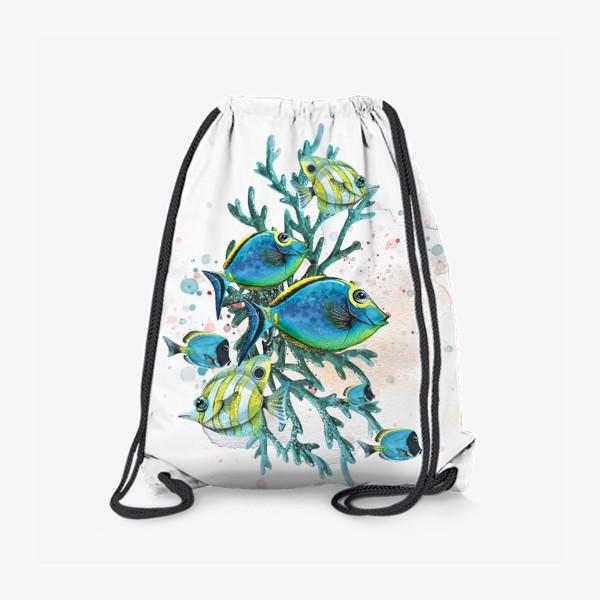 Рюкзак «Тропические рыбки в кораллах»