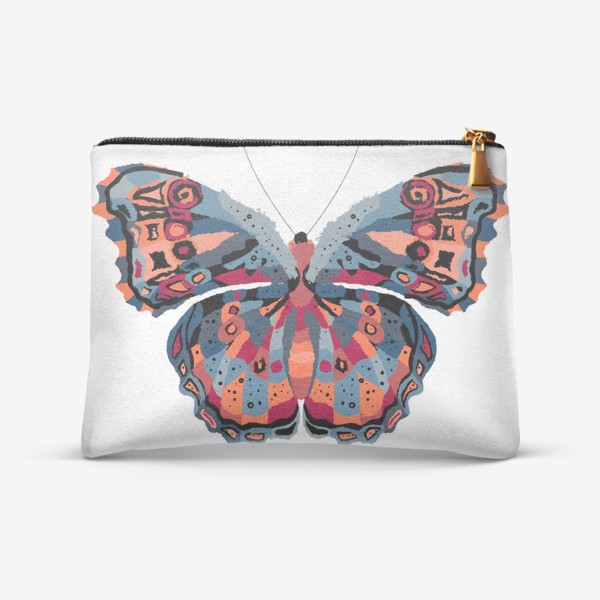 Косметичка «многоцветная яркая бабочка»
