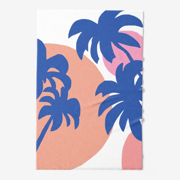 Полотенце «Пальмы абстракция летний принт»