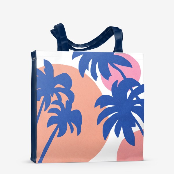 Сумка-шоппер «Пальмы абстракция летний принт»