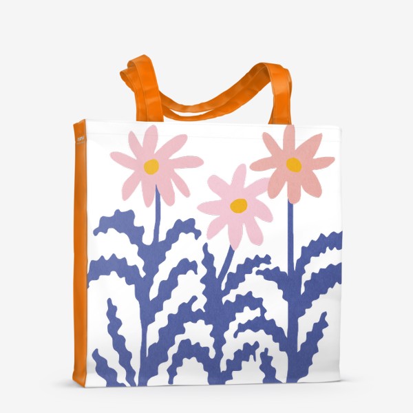 Сумка-шоппер «Цветы абстрактная летняя композиция»