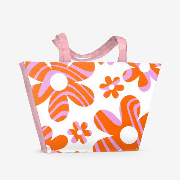 Пляжная сумка «Цветочки. Хиппи»