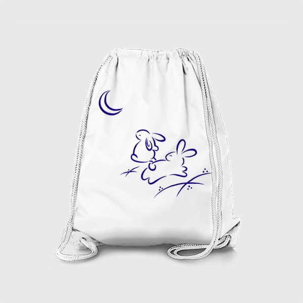 Рюкзак «Луна и кролики. Символ 2023 года»