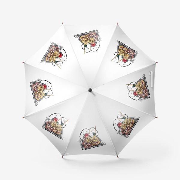 Зонт «Такояки и онигири с маринованной сливой»