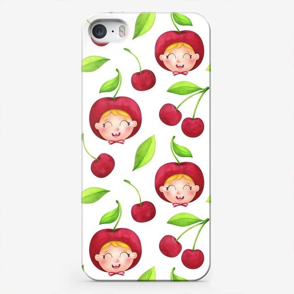 Чехол iPhone «Мамина ягодка. Вишня»