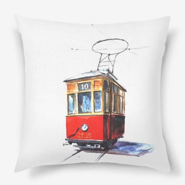 Подушка « Old tram»