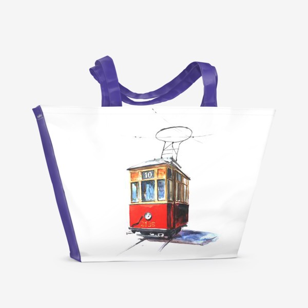 Пляжная сумка « Old tram»