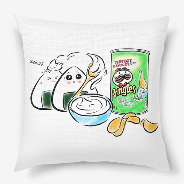 Подушка «чипсы Pringles со сметаной»