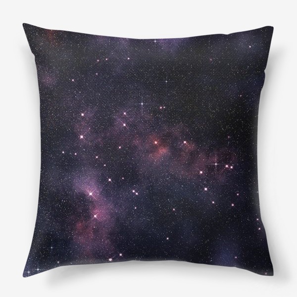Подушка «Пурпурная небула в космосе»