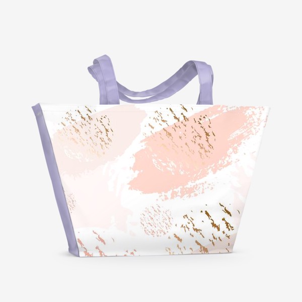 Пляжная сумка «Абстрактный пастельный патерн»
