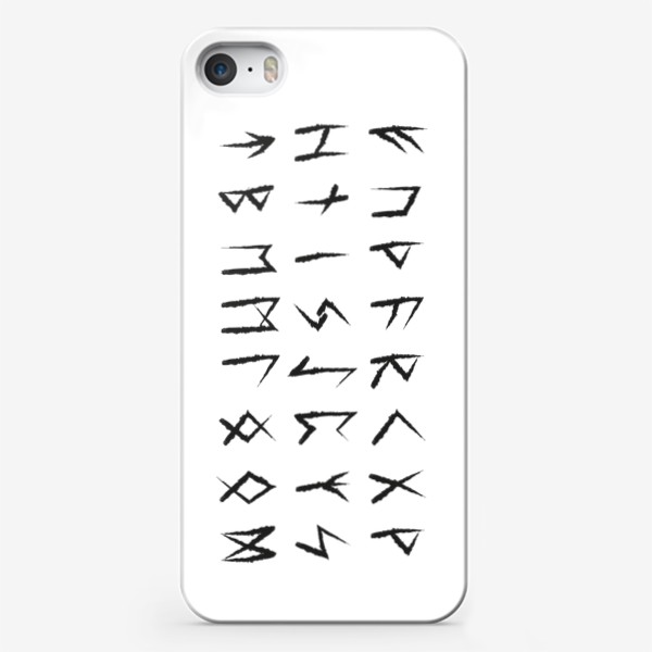 Чехол iPhone «Скандинавские руны, 24 символа, эзотерика»