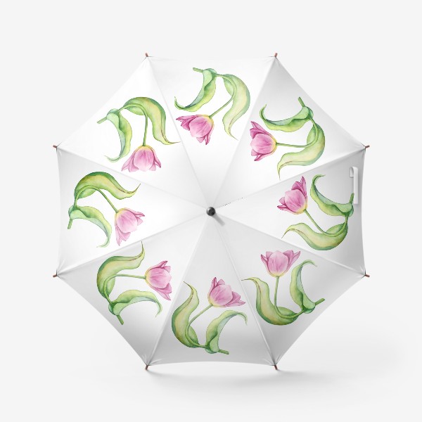 Зонт «Тюльпан. Акварель »
