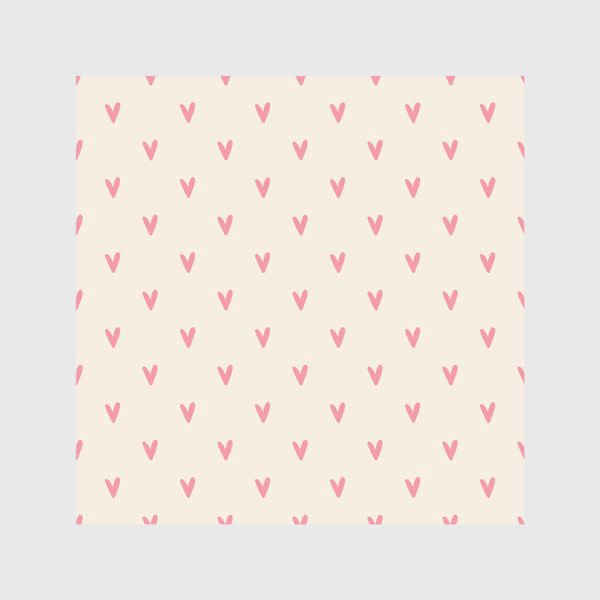 Скатерть «Принт с розовыми сердечками»