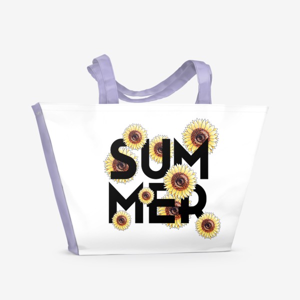 Пляжная сумка «SUMMER в подсолнухах»
