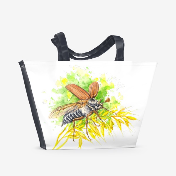 Пляжная сумка &laquo;Майский жук, жук, полёт&raquo;