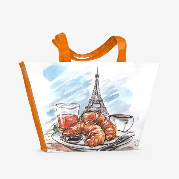 Пляжная сумка &laquo;Завтрак в Париже&raquo;
