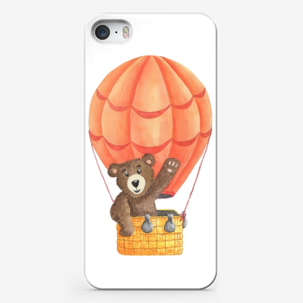 Чехол iPhone «Мишка на шаре»
