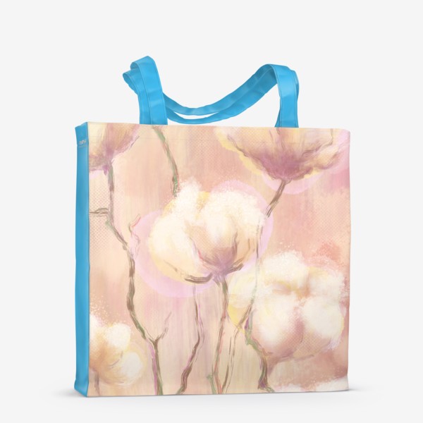 Сумка-шоппер «Нарисованные цветы хлопок»