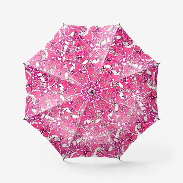 Зонт «Незабудки на розовом»