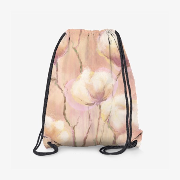 Рюкзак «Нарисованные цветы хлопок»