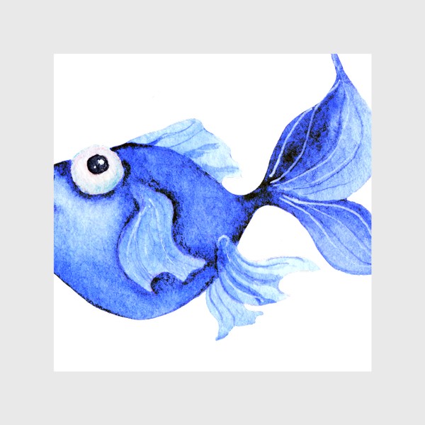 Шторы «Blue fish/Голубая рыбка»