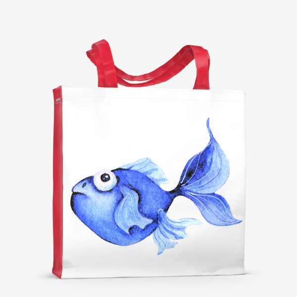 Сумка-шоппер «Blue fish/Голубая рыбка»