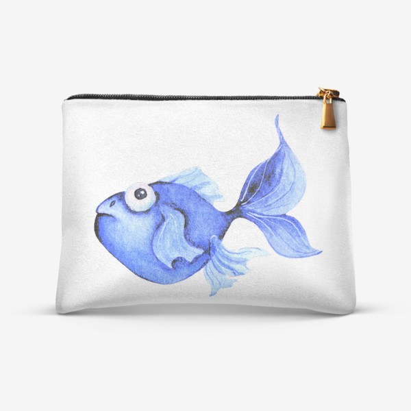 Косметичка «Blue fish/Голубая рыбка»