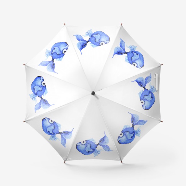 Зонт &laquo;Blue fish/Голубая рыбка&raquo;