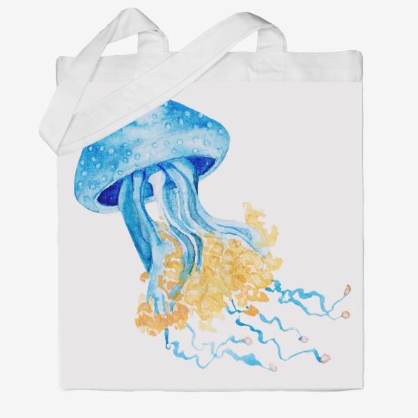 Сумка хб «Голубая медуза»