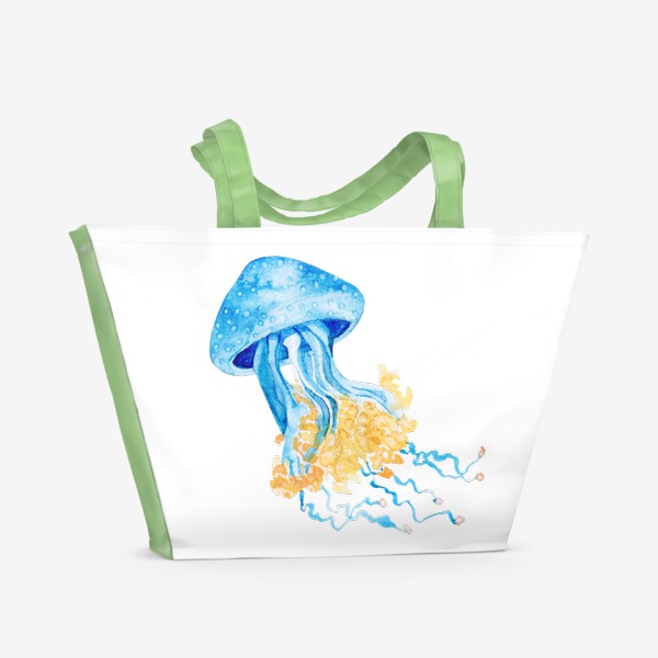 Пляжная сумка «Голубая медуза»