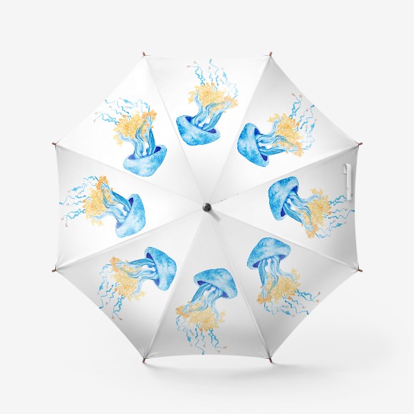 Зонт «Голубая медуза»