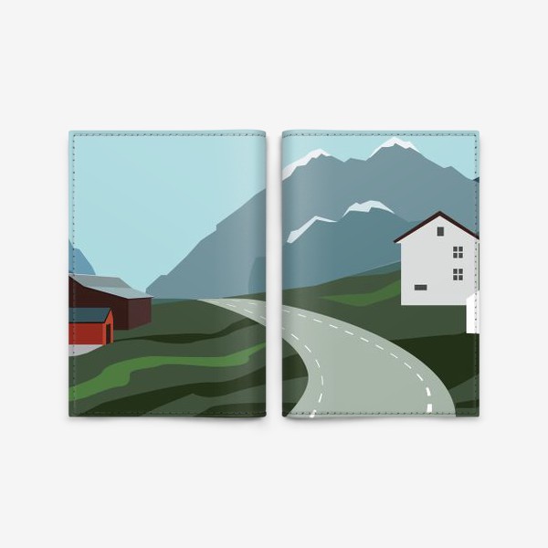 Обложка для паспорта «Путешествие в Скандинавию»