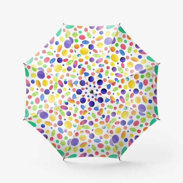 Зонт «Цветные круги и овалы.»