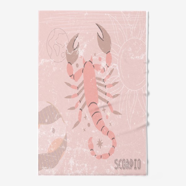 Полотенце «Знак зодиака Скорпион - подарок на день рождения»