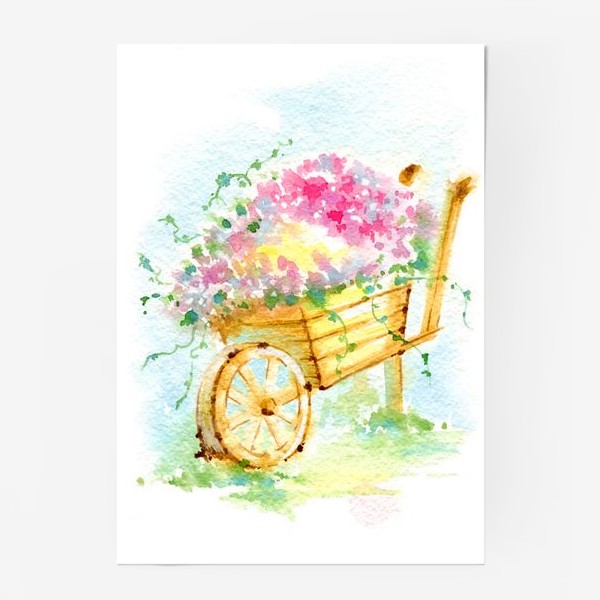 Постер «Цветы на даче»