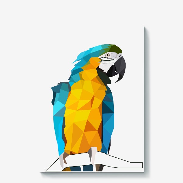 Холст «Попугай Ара, Природа Бразилии, Птицы»