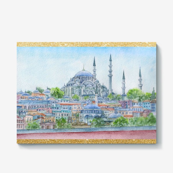 Холст «Турция, город Стамбул, Мечеть Сулеймание , ислам»