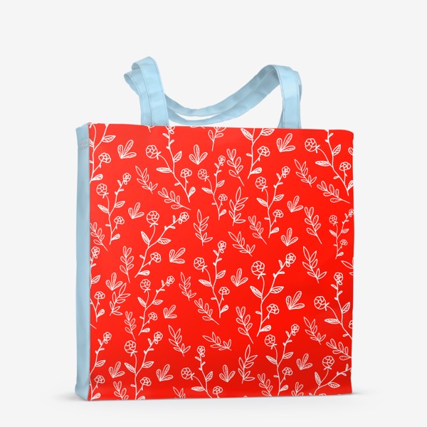 Сумка-шоппер «Красные цветы »