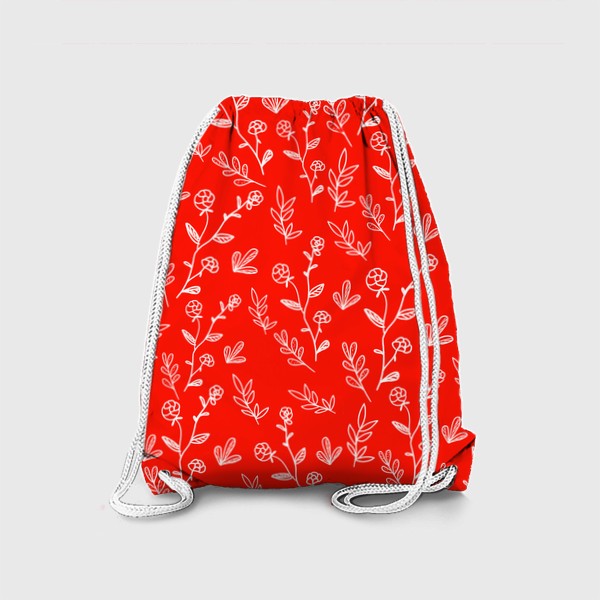 Рюкзак «Красные цветы »