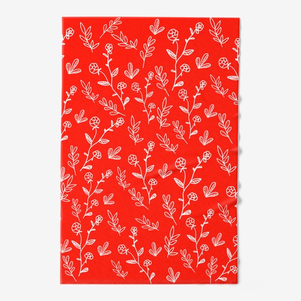 Полотенце &laquo;Красные цветы &raquo;