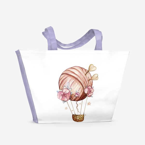 Пляжная сумка «Воздушный шар Нежность»