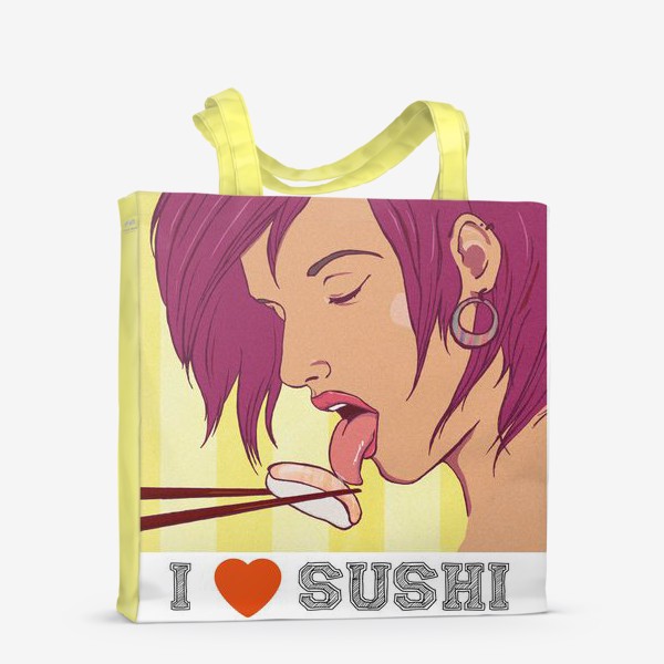 Сумка-шоппер «I love sushi»